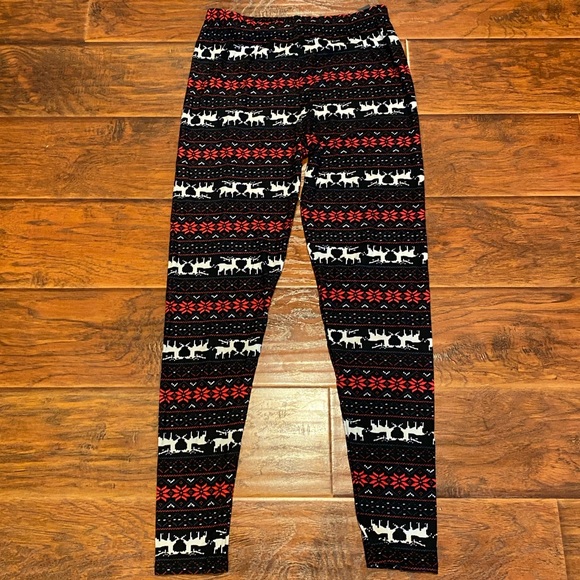 Zizyme Pants - 💥SOLDOUT💥Reindeer & Snowflakes Printed Legging